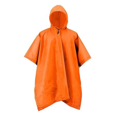 Rps Outdoors RPS ADULT EVA PONCHO BLAZE ORANGE 51-114BO